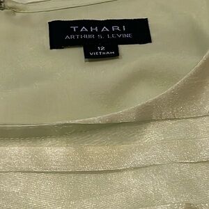 Tahari sleeveless citrine green dress. New with tags. Smoke and pet free home